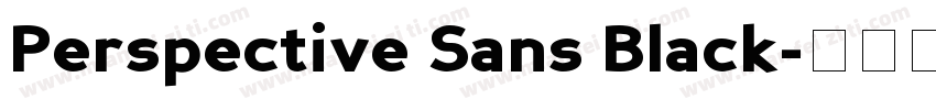 Perspective Sans Black字体转换